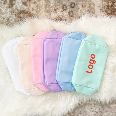 Custom Nylon Cosmetics Bag Travel Make up Pouch
