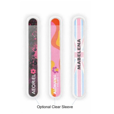 7" Full-Color Salon Size Nail File( or with Sleeve Optional-add $0.1/pc)