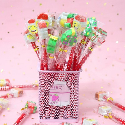 Christmas-Themed Cartoon Pencil Eraser Set - Creative Gift For Children