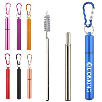 Portable Stainless Steel Telescopic Straw