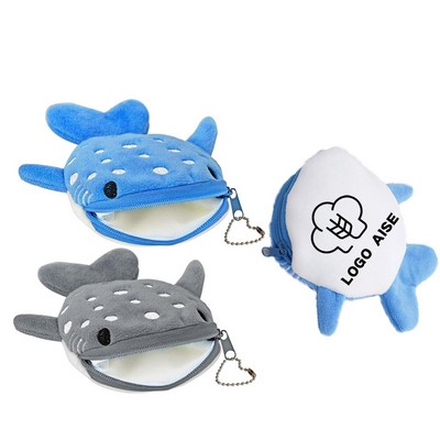 Plush Whale Shark Coin Purse Pouch