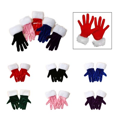Christmas Plush Gloves