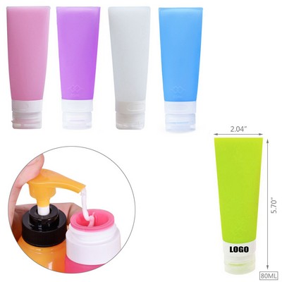 80ml Silicone Tube Travel Bottle