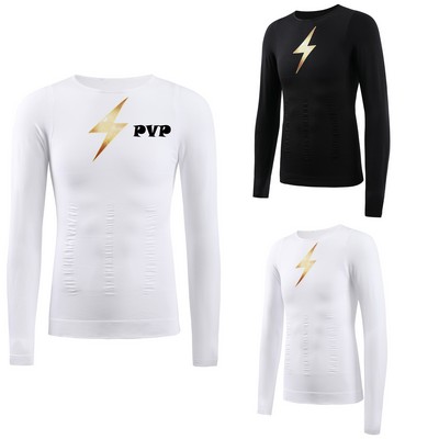 Seamless Body Shaper Men's Long Sleeve