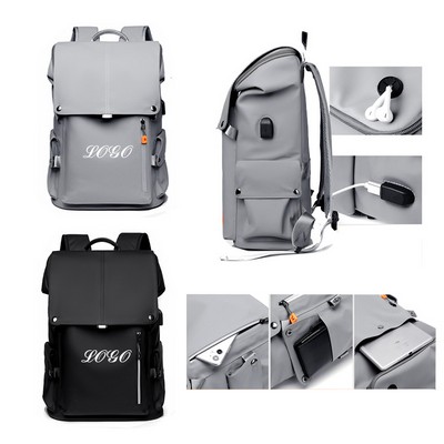 Canvas Backpack Computer Laptop Bag