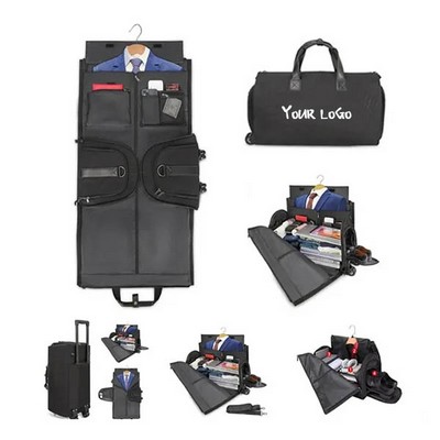 Large 2 In 1 Heavy Hanging Garment Suitcase Duffel Bags