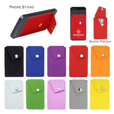 Silicone Snap Phone Wallet