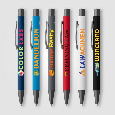 Bowie Recycled Aluminum Softy Pen - Full-Color Inkjet