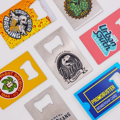 Stainless Steel Bottle Opener Card