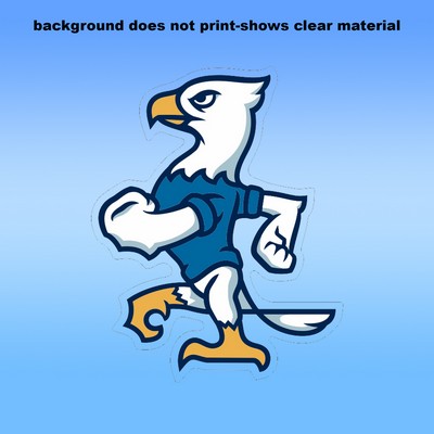 Clear Removable Glass Decals (4"X4.5") - Removeable. Repositionable. Custom Shape