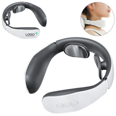 Electric Pulse Neck Massager With Magnetic Electrode Pads