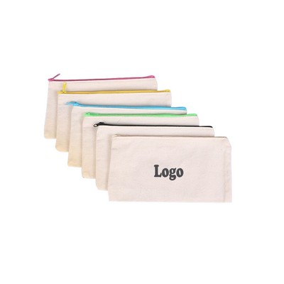 Cotton Zipper Pencil Case