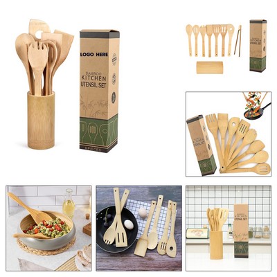 5-Piece Natural Bamboo Kitchen Set
