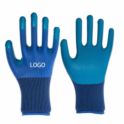 Polyester Grip Safety Gloves