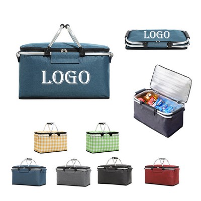 Foldable Picnic Basket Insulated