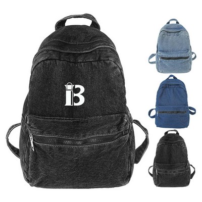 Denim backpack