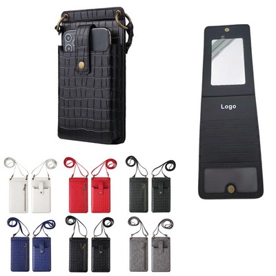 Women's Small PU Leather Crossbody Phone Bag