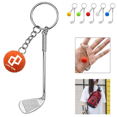 Golf Clubs Keychain