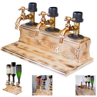 Wood Whiskey Liquor Dispenser