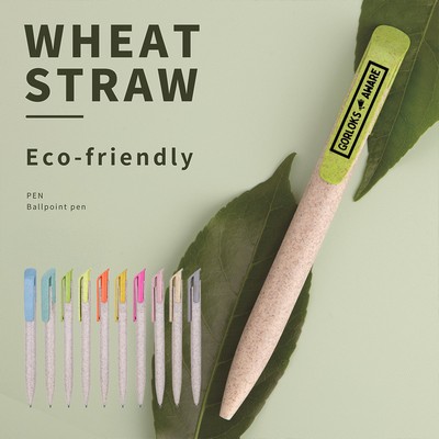 Eco- Friendly Wheat Straw Ballpoint Pens