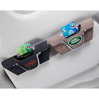 Clip-On Car Visor Sunglasses Holder