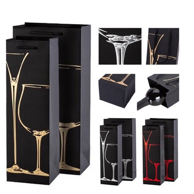 2 Bottles Wine Gift Bag With Handle
