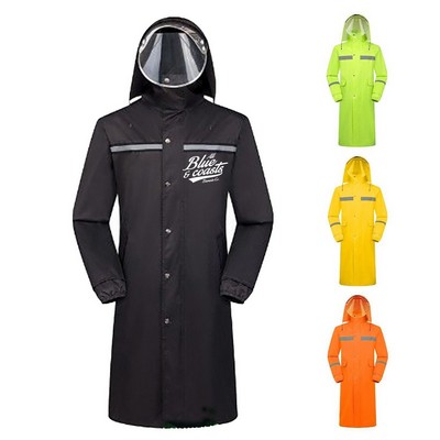 High-Quality Polyester Taffeta Long Raincoat