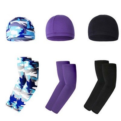 Sun Protection Hat and Arm Sleeves Set