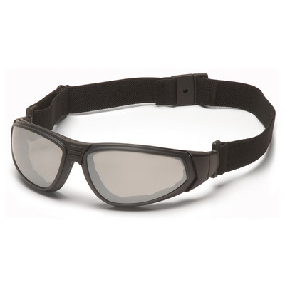 XSG Safety Glasses, Black Frame with Indoor/Outdoor Anti-Fog Lens