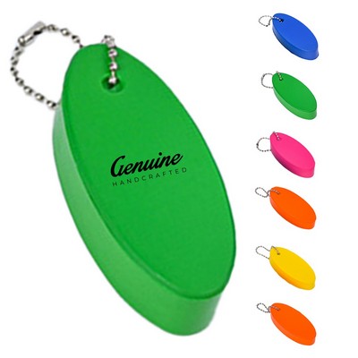 Waterproof Foam Oval Keychain