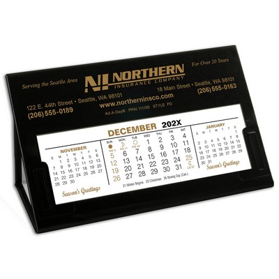 PD Paperdate Refillable Desk Calendar, Black - Special 15% Off thru 7/31/25*