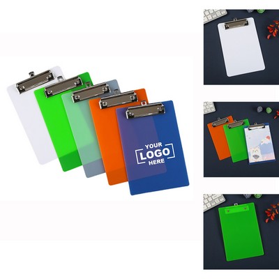 Simple Solid Color A4 Folder W/ Clip.