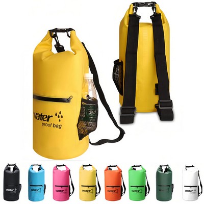 10L/20L Waterproof Dry Bag with Front Zippered Pocket