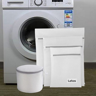 19.7x23.6" Fine Mesh Laundry Bags Laundry Wash Bags W/ Sturdy Zipper for Delicates-Woven Label