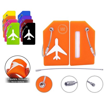 Silicone Luggage Tag w/ Name ID Card