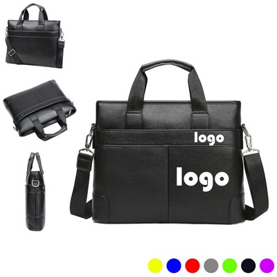 PU Crossbody Business Briefcase Laptop Bag