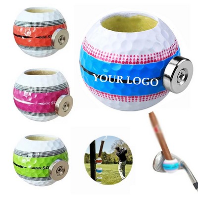 Portable Magnetic Golf Cart Cigar Holder in Ball Shape