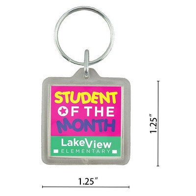Custom Acrylic Square Key Chain