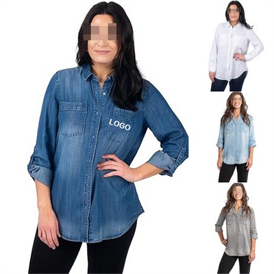 Long Denim Shirt