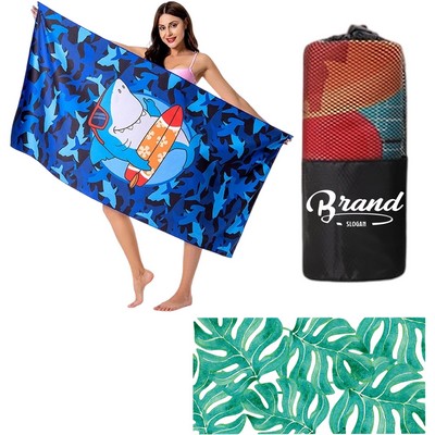 Beach Towels With Storage Bag