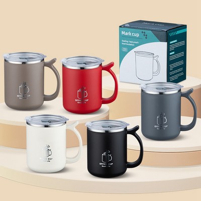 17 Oz. Stainless Steel Insulated Coffee Cup with Handle