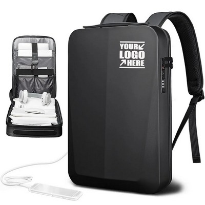 Secure Hard Case Laptop Backpack