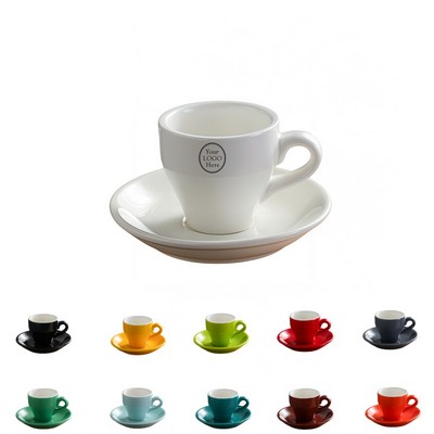 2.7 Oz. Espresso Cup and Saucer Set