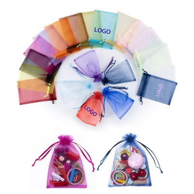 Full Colors Mesh Gift Bags with Drawstring