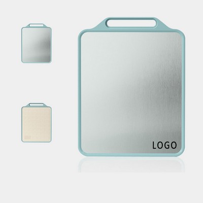 Stainless Steel Wheat Straw Cutting Board With Handle