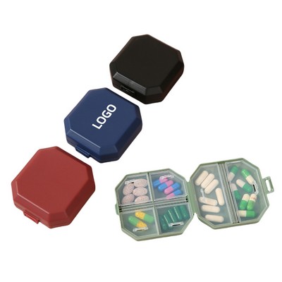 Mini Six-compartment Pill Box