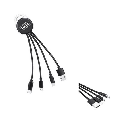 Keychain 3-in-1 USB Charging Cable