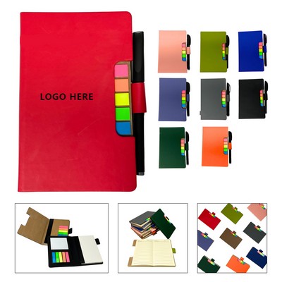 Professional PU Spiral Notebook with Index Tabs