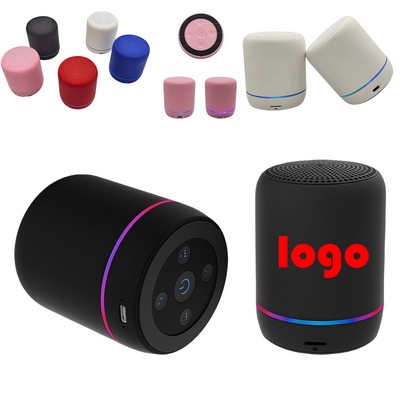 Wireless Speaker Seven-color Breathing Emotion Light Outdoor High-definition Radio Pluggable Speaker