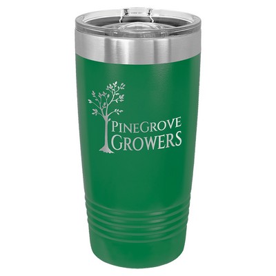 Polar Camel 20 oz. Green Insulated Ringneck Tumbler with Slider Lid